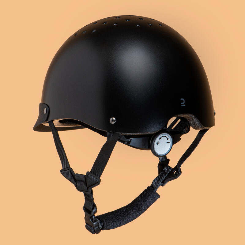 Casco Equitación 100 Adulto/Niños Negro