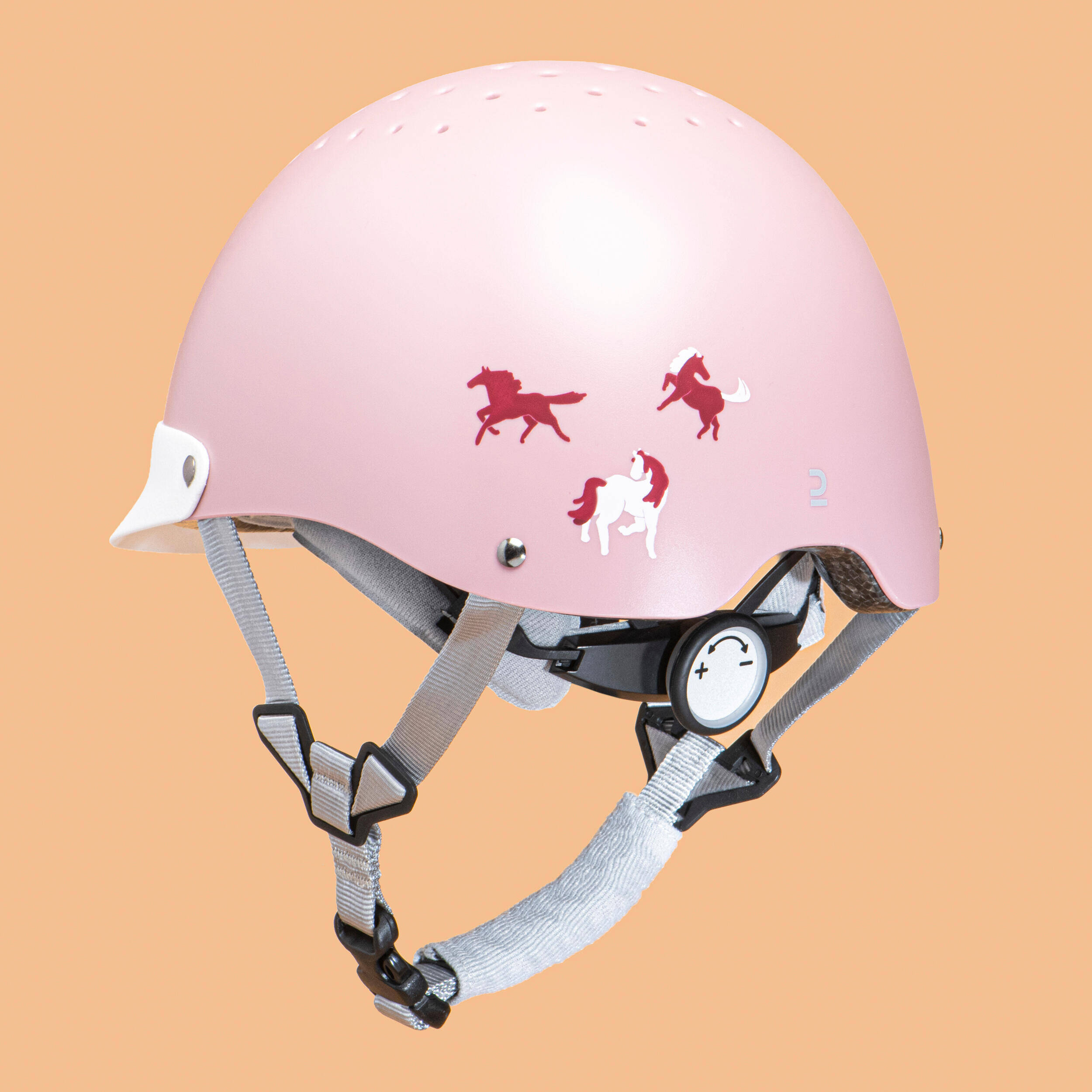 Kids' Horse Riding Helmet 100 - Pink -  2