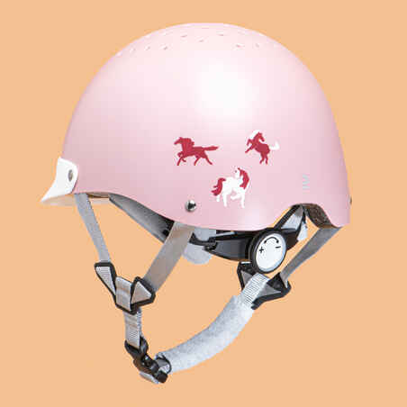 Kids' Horse Riding Helmet 100 - Pink