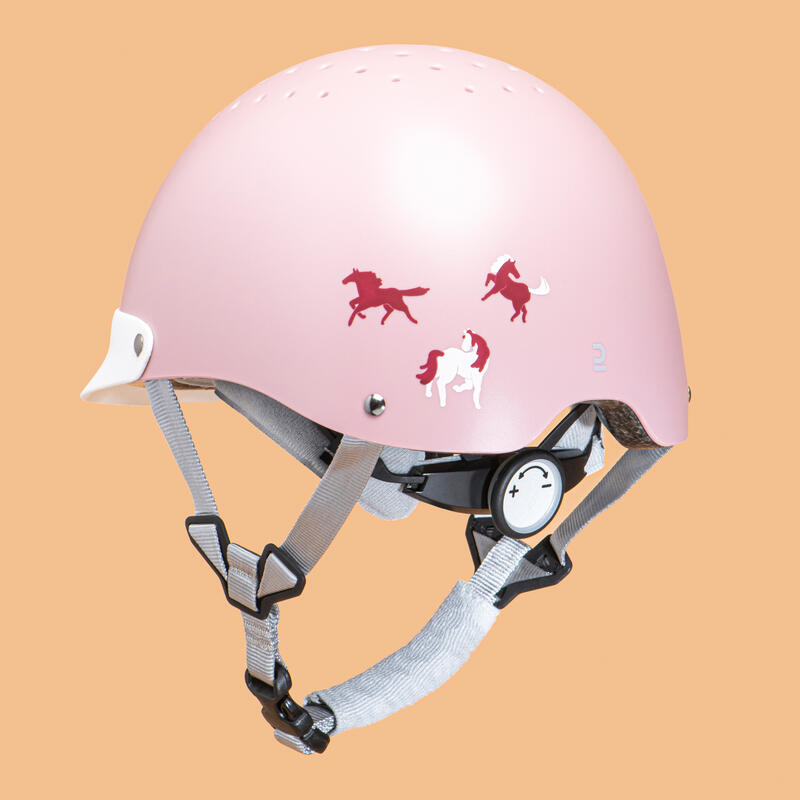 Casque équitation Enfant - 100 Rose