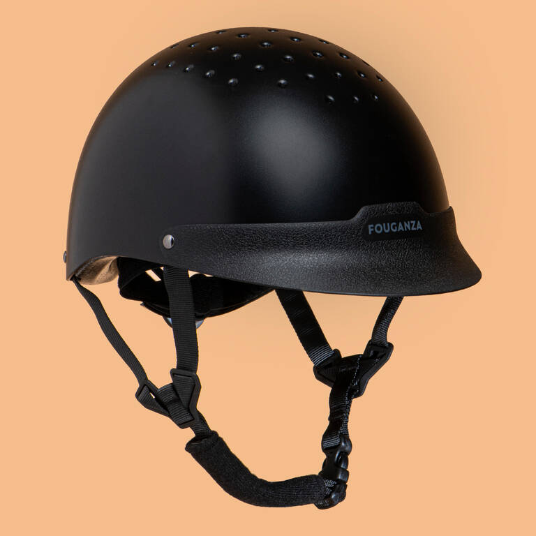 Adult and Kids' Horse Riding Helmet 100 - Black