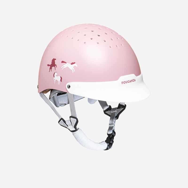 Reithelm 100 grössenverstellbar Kinder rosa