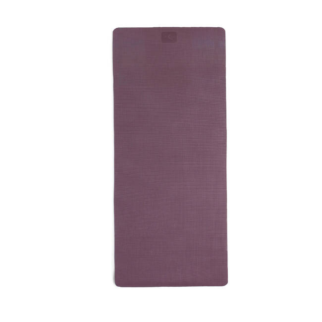 KIMJALY by Decathlon Gentle Yoga Mat 8 mm - Bordeaux Brown 8 mm