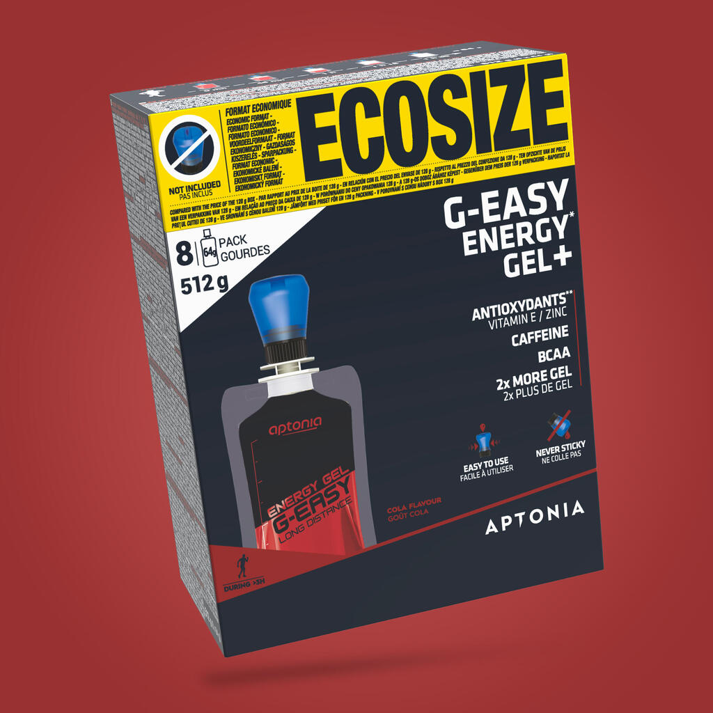 G-easy eco-size long-distance energy gel 8x64 g - cola