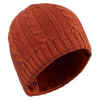 Lyžiarska čiapka s osmičkovým vzorom Wool Terra Cota tehlovo-červená
