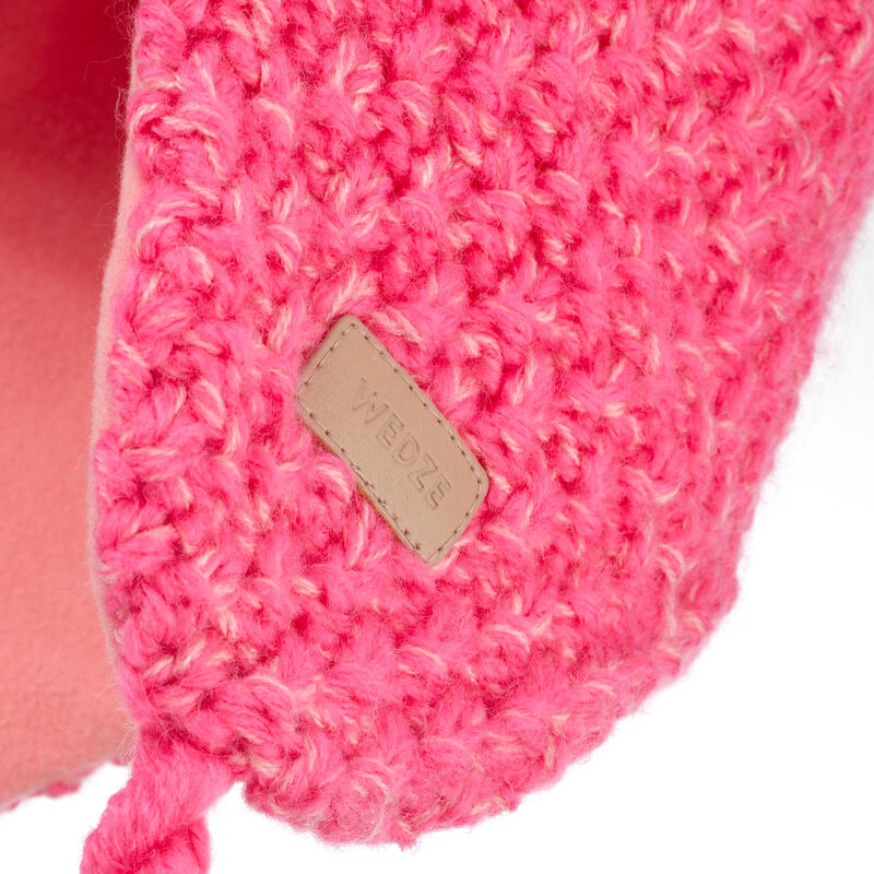 Gorro de invierno con orejeras Niños Wedze Timeless Coral