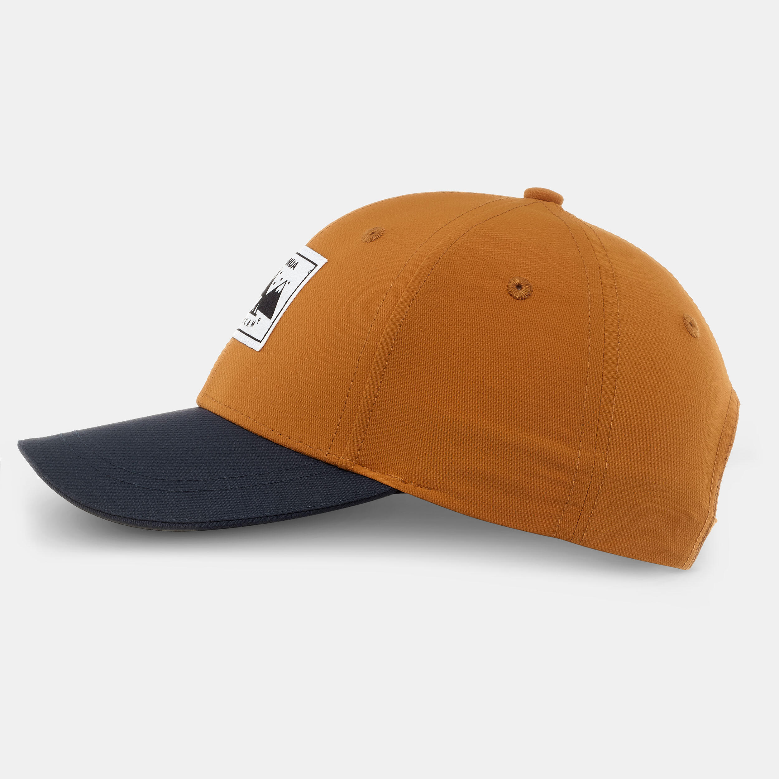 kids-hiking-cap-mh100-ochre-