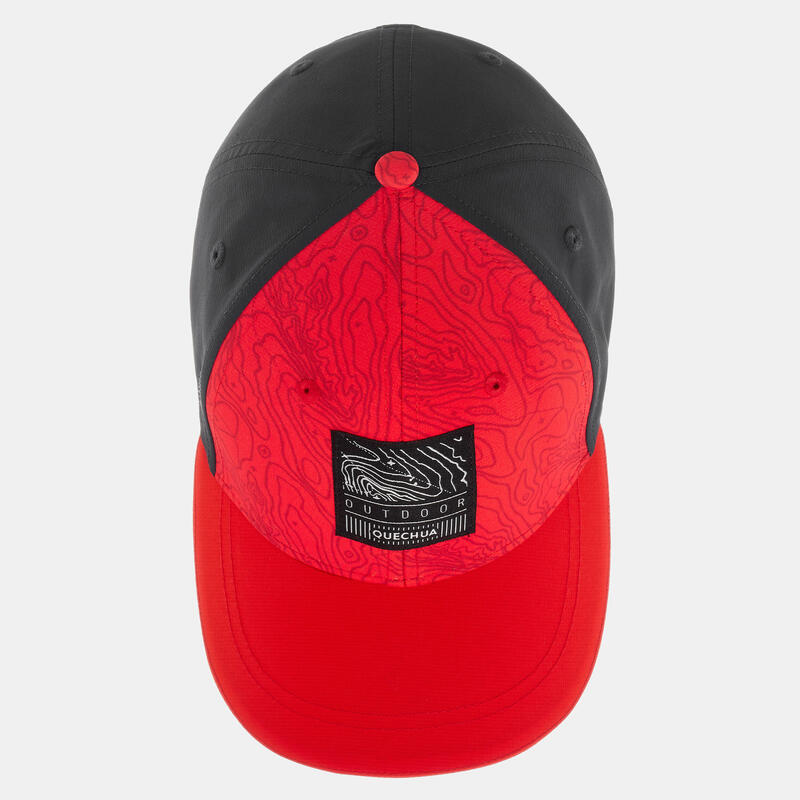 Cappellino montagna bambino MH100 rosso e nero.