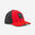 Cappellino montagna bambino MH100 rosso e nero.