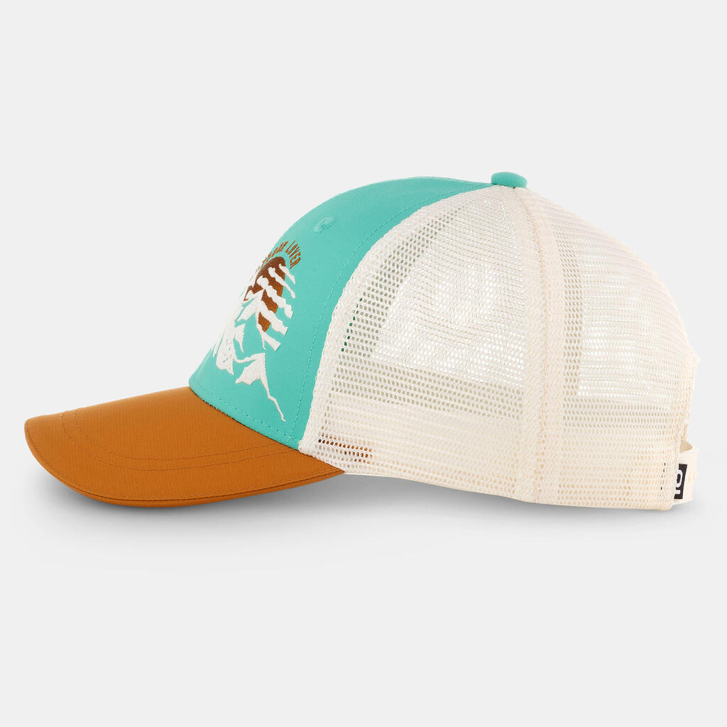 Casquette de randonnée 7-15 ans enfant, MH500 Trucker vert