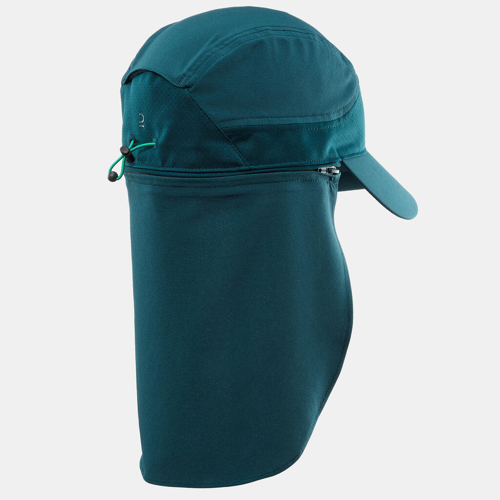Casquette de randonnée nuque longue 7-15 ans, MH900 bleue