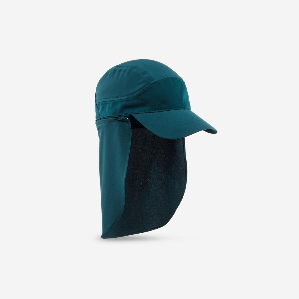 Schirmmütze Cap Kinder UV-Schutz Wandern - MH500 grün