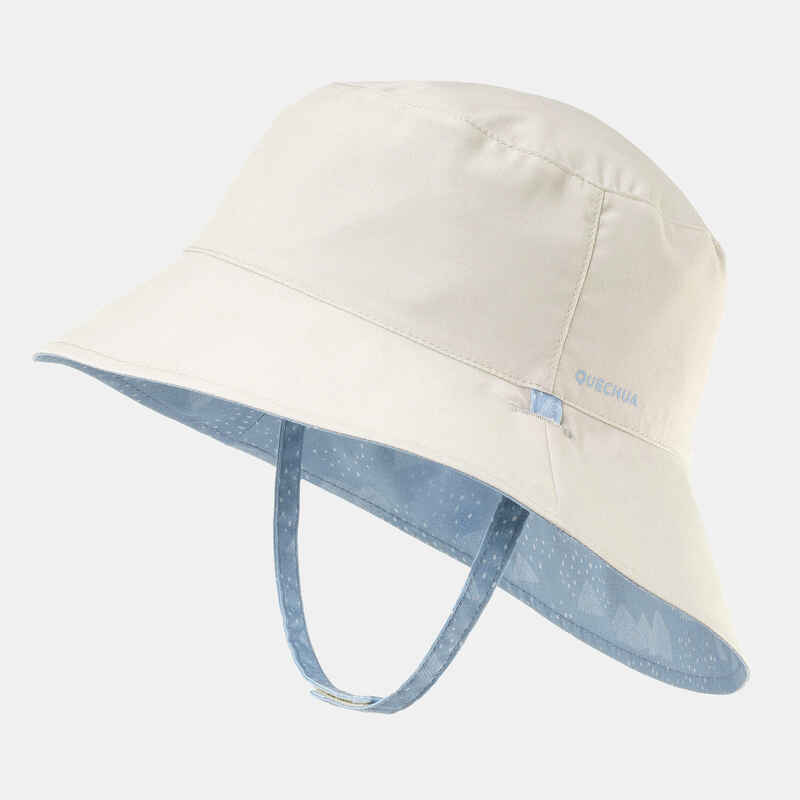 Hut UV-Schutz Bergwandern MH100 Kinder blau/weiss Hut UV-Schutz Bergwandern MH100 Kinder blau/weiss
