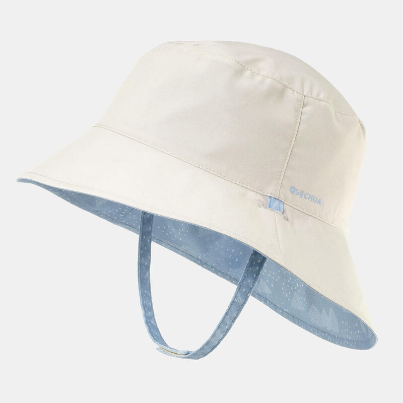 Cappello montagna bambina MH100 ANTI-UV azzurro