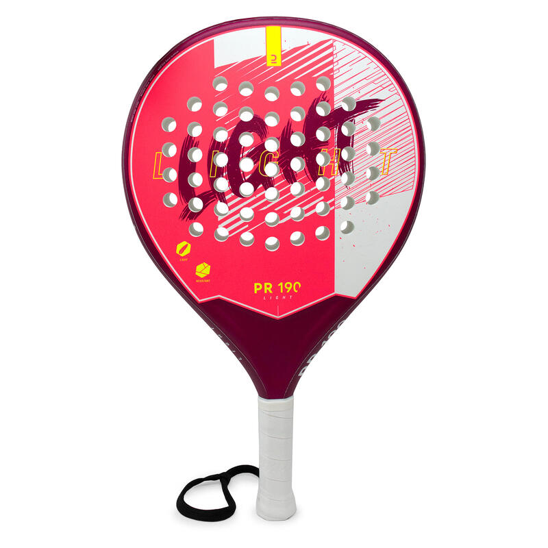 Rachetă Padel PR190 Light Alb-Roz Copii