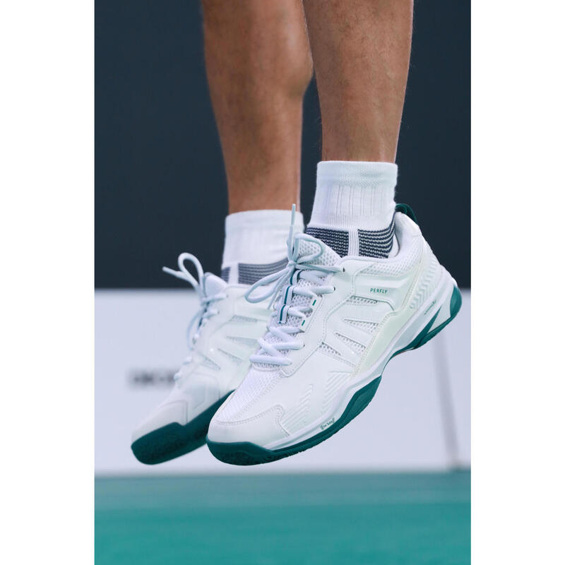 Herren Badmintonschuhe Perform 590 weiss 