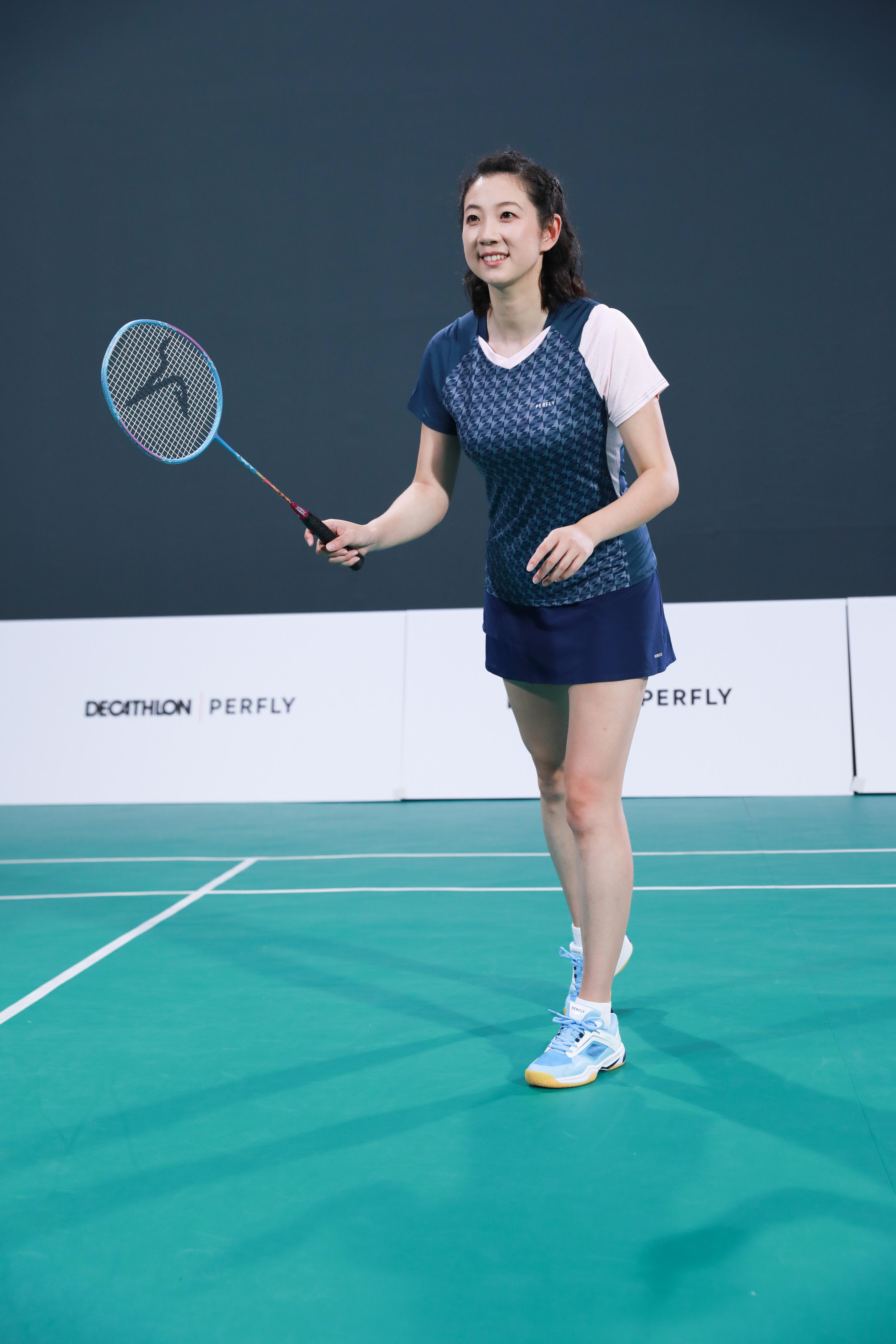 Women's Badminton Skirt 560 - Navy