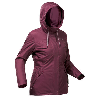 Waterdichte dames winterjas voor wandelen sh500 -10°c
