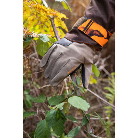 HUNTING LEATHER GLOVE SUPERTRACK BROWN