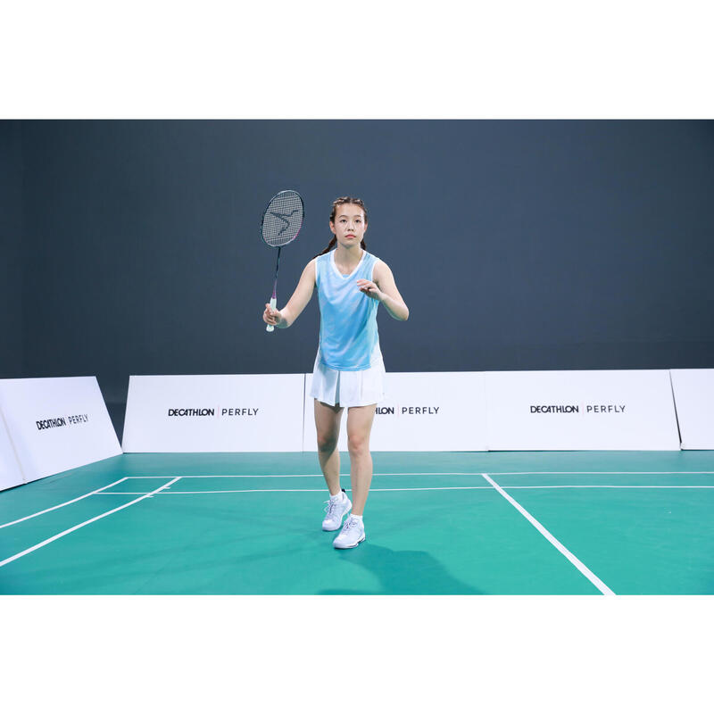 Badminton T-Shirt Damen 900 blau