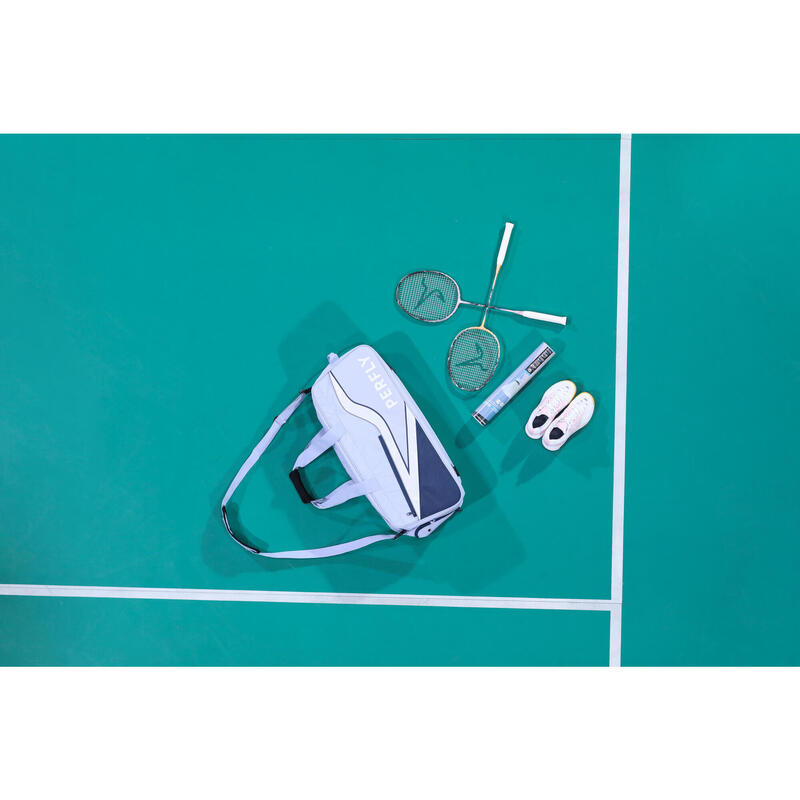 Încălțăminte Badminton BS990 Gri-Albastru Damă