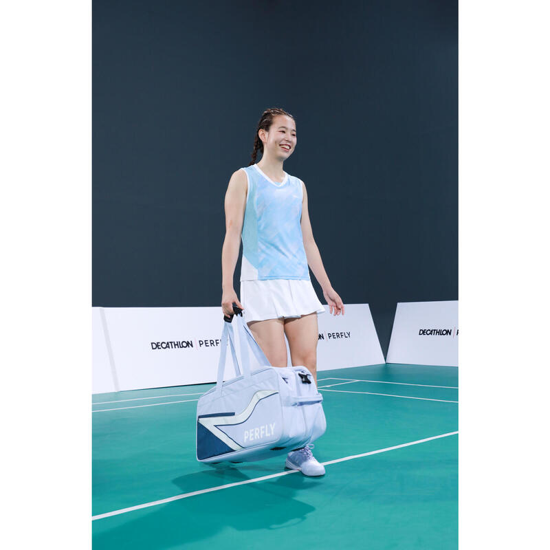 Badminton T-Shirt Damen 900 blau