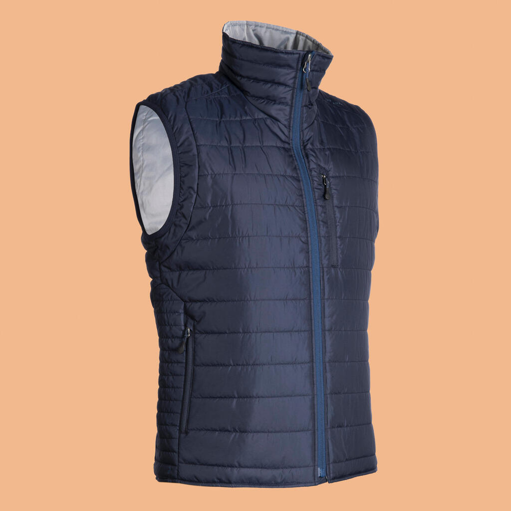 Men's Sleeveless Horse Riding Padded Jacket 100 - Black