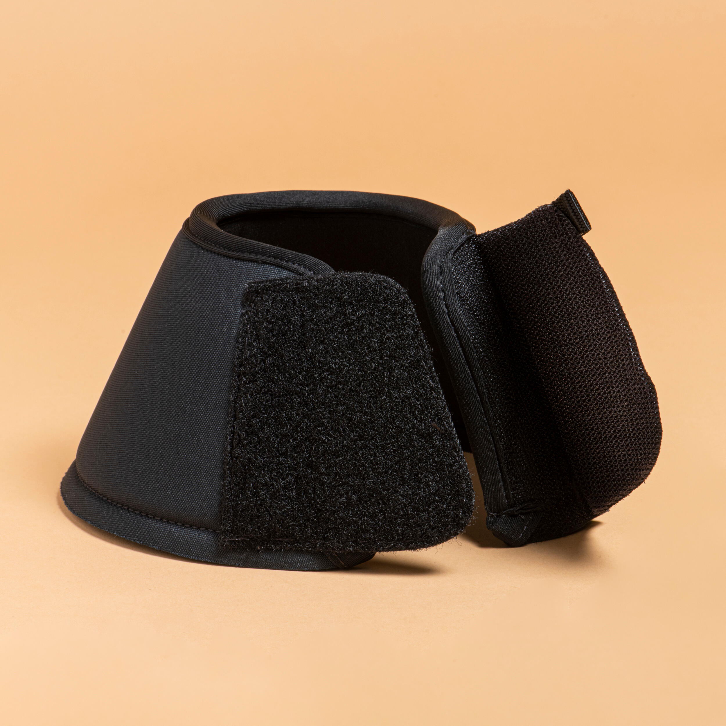 Cloches d'équitation ouvertes en néoprène pour cheval et poney x2 - 100 noir - FOUGANZA
