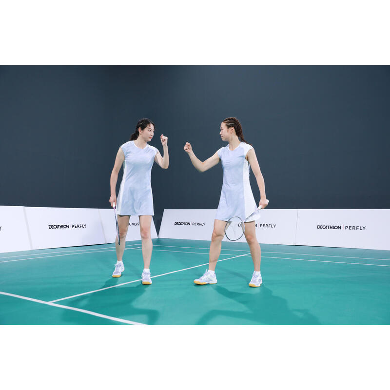 Rochie Badminton 900 Alb-Albastru Damă