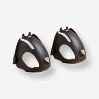 Coques d'étriers équitation enfants et adultes noires 100