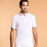 Polo équitation concours Homme Blanc