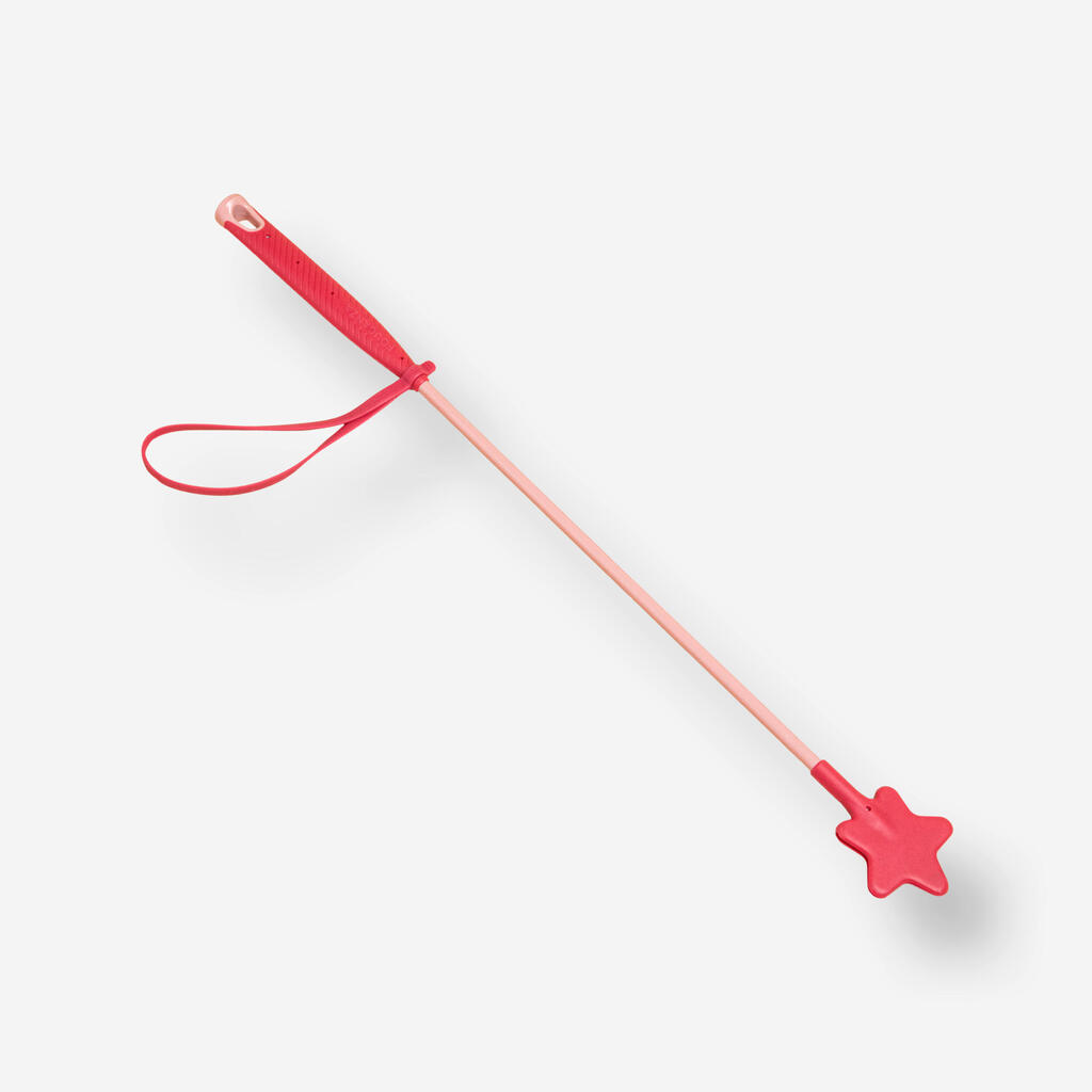 Kids' Horse Riding Crop 140 Multi 58 cm - Pink