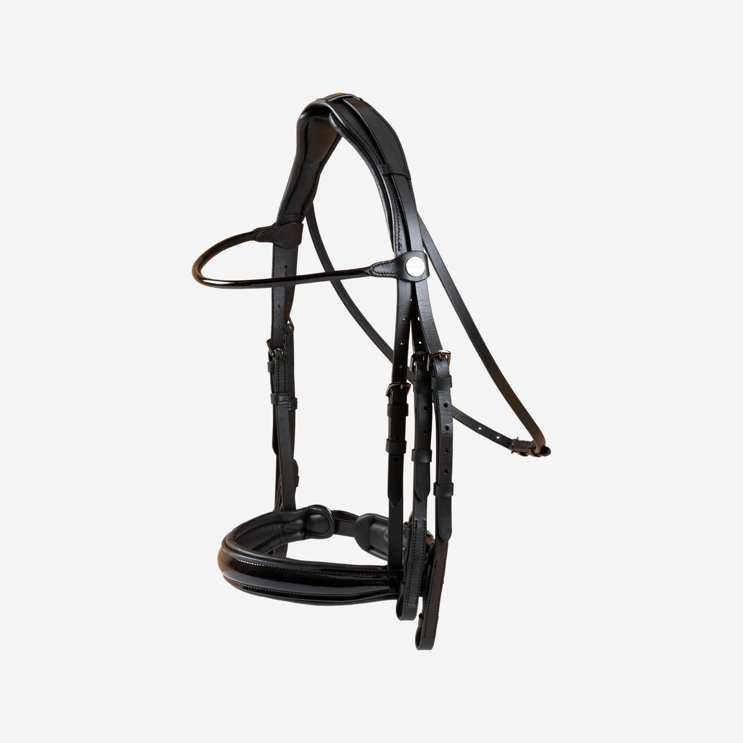 Horse & Pony Dressage Double Bridle 900 - Black 1/9