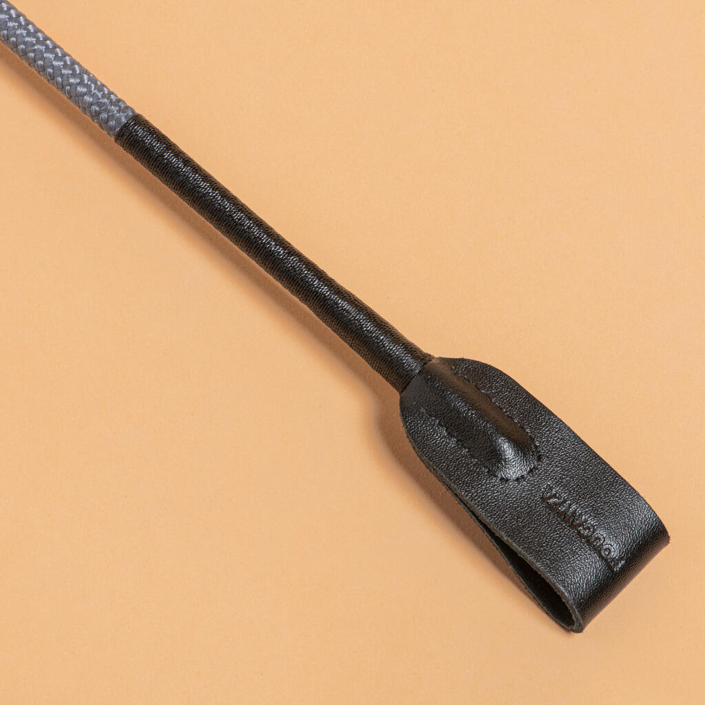Cravache 100 Tressée Grise 69 Cm