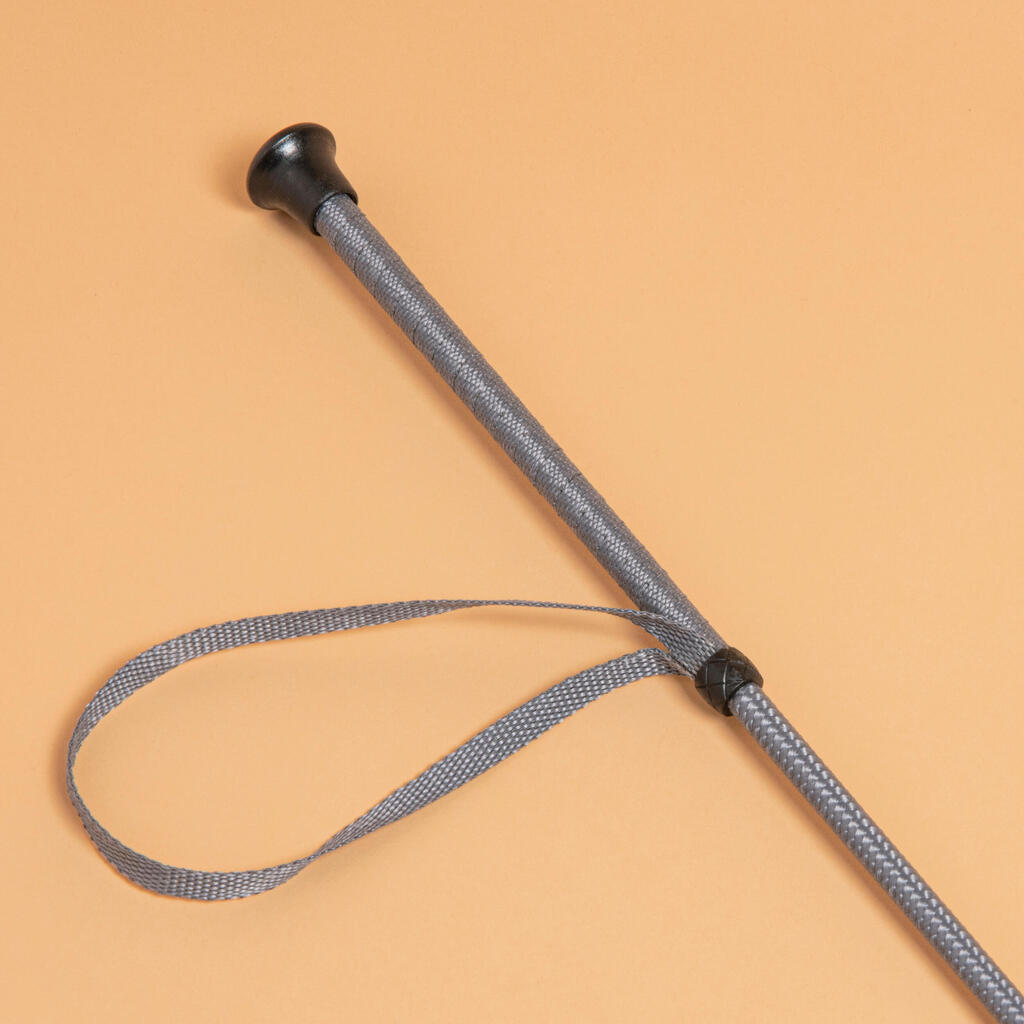 Cravache 100 Tressée Grise 69 Cm