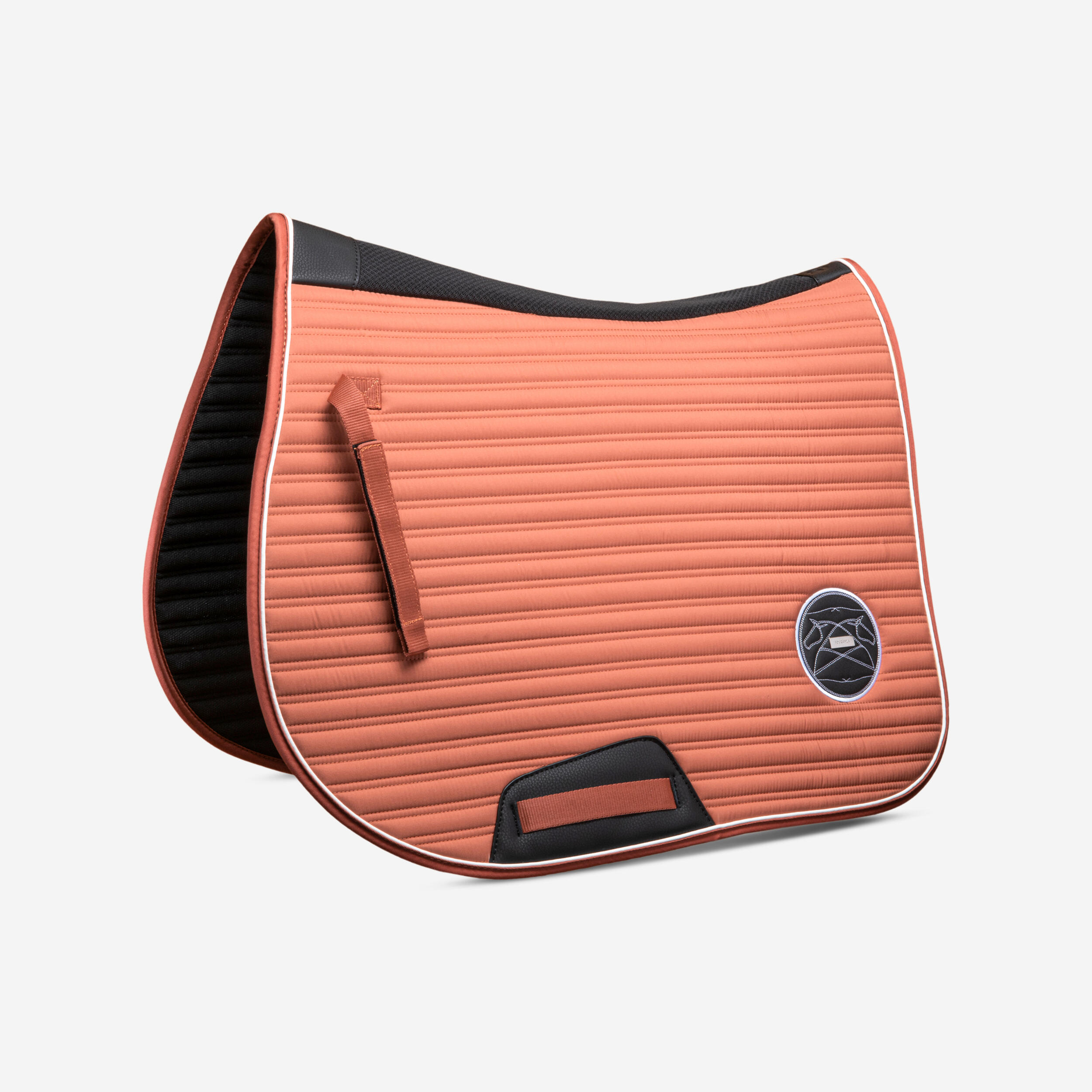 Fouganza - Tapis De Selle Équitation Cheval Et Poney - 900 Terracotta - Tapis De Selle - Sport Equestre - Marron-noir - Taille Unique - Decathlon
