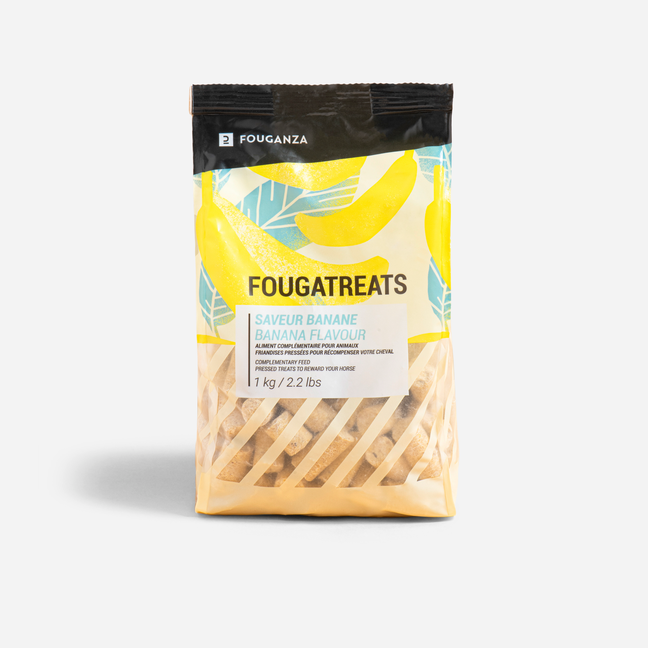 Friandises équitation Cheval et Poney - Fougatreats banane 1 kg