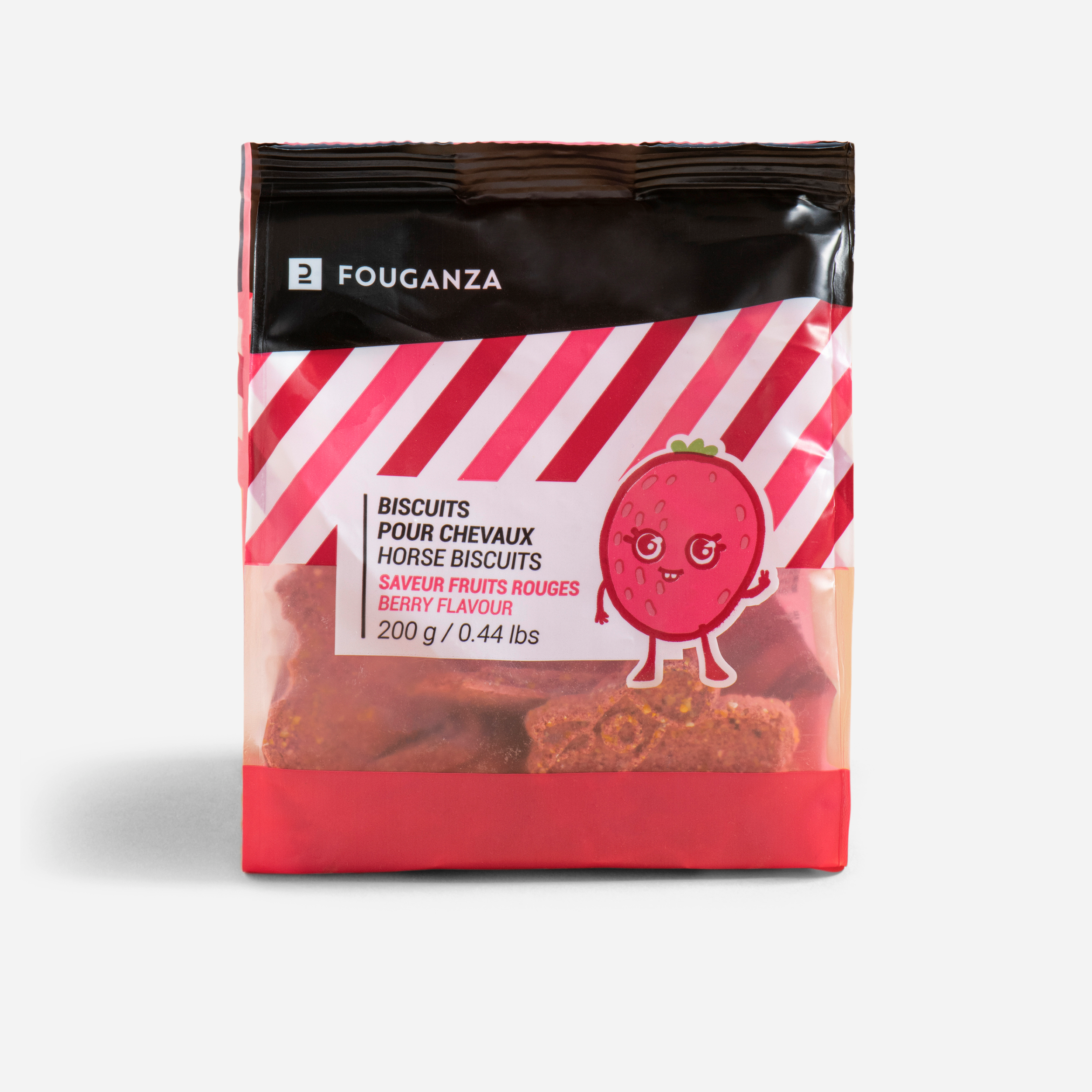 Biscuits équitation Cheval et Poney - Fougacrunch fruits rouges 200g