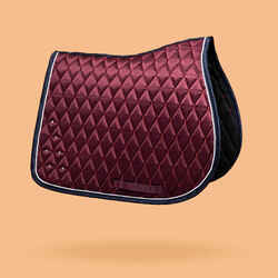 Horse & Pony Saddle Cloth 100 - Dark Burgundy Rhinestones