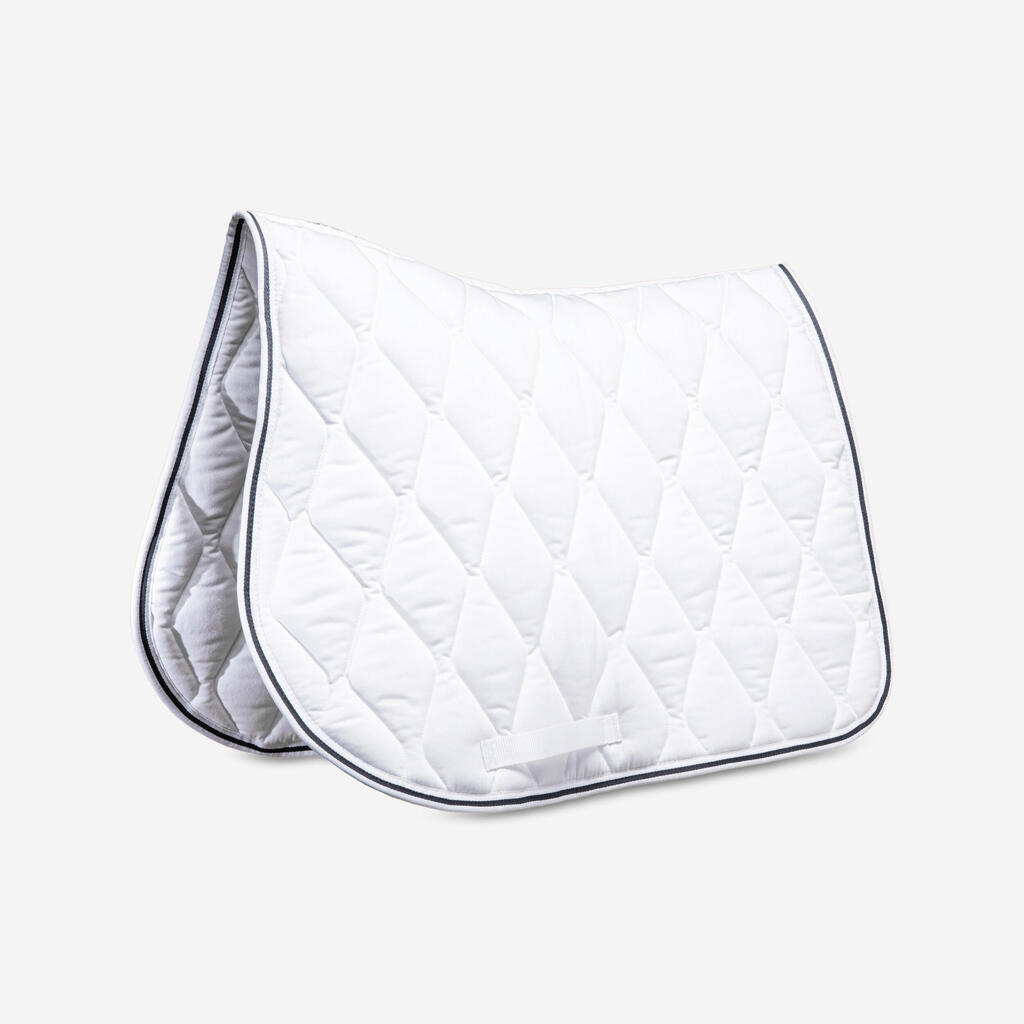 Mantilla Silla Equitación Competencia Blanco Caballo/Poni 500