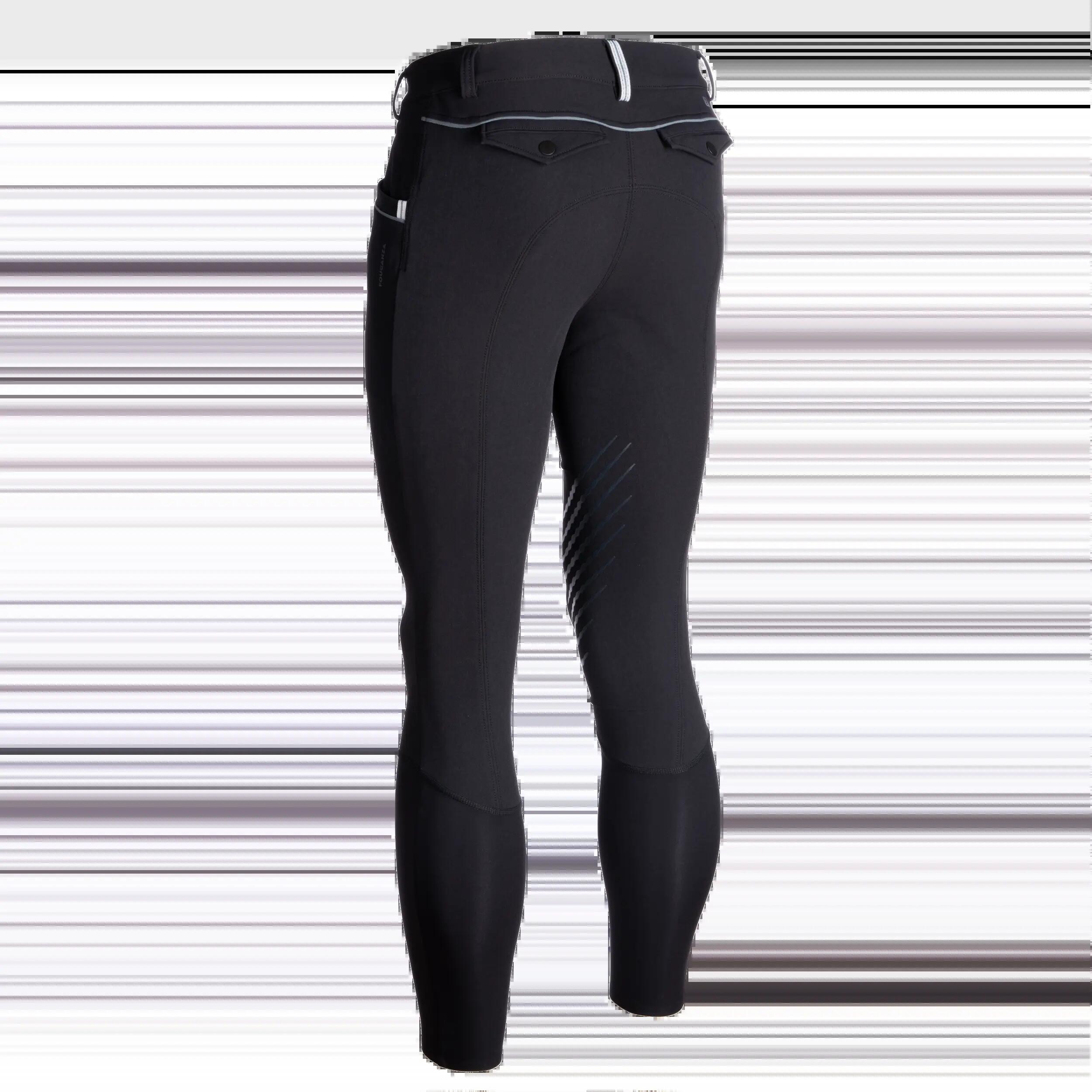 Pantalon Echitaţie Classic 900 Negru Bărbaţi 4/19