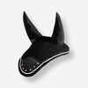 Štrasová ušaňa pre kone čierna