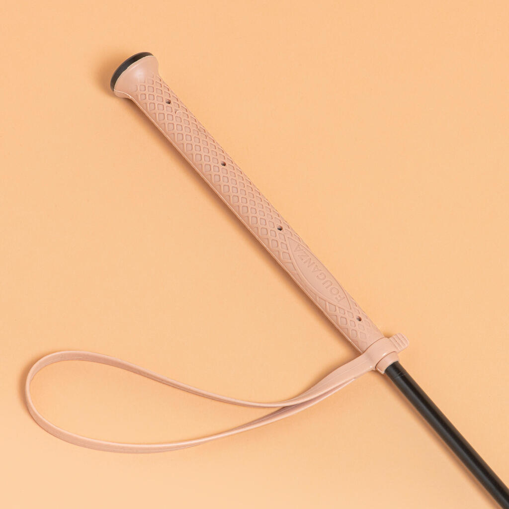 Horse Riding Crop 500 58 cm - Beige