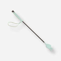 Kids' Horse Riding Crop 140 Multi 58 cm - Green/Grey