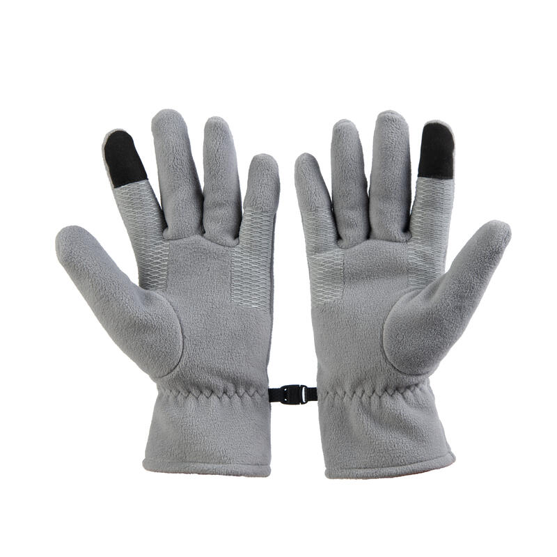 CN TREKKING FLEECE GLOVES 500 GREY