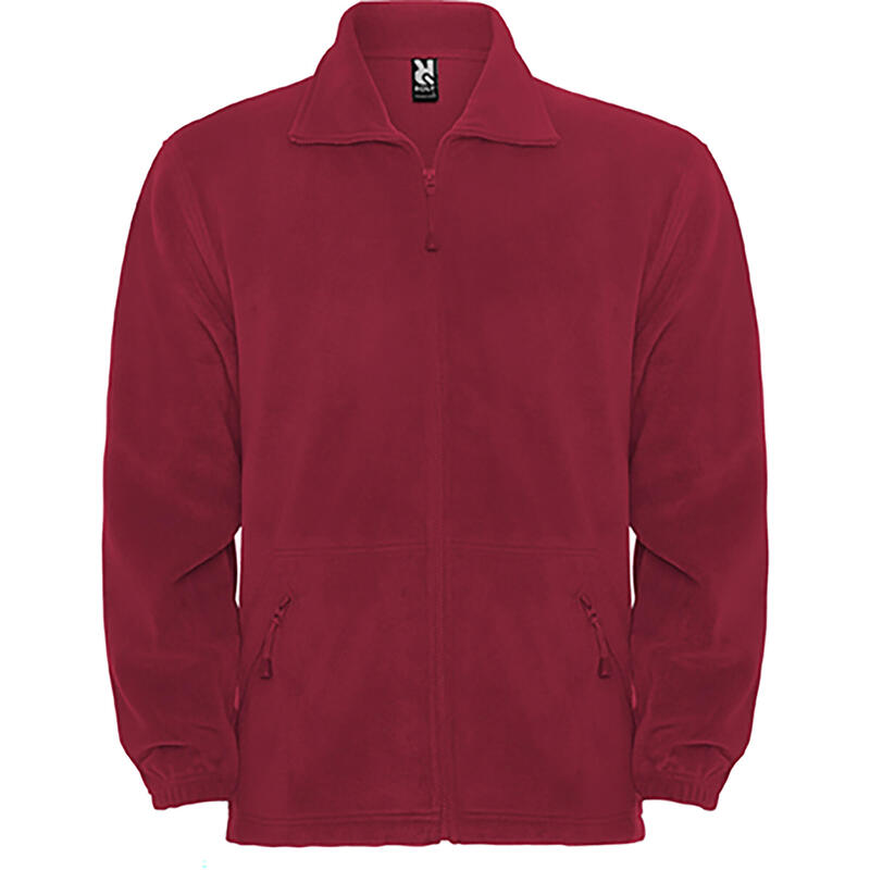 Chaqueta Forro Polar Hombre Montaña Senderismo Roly Pirineo Granate