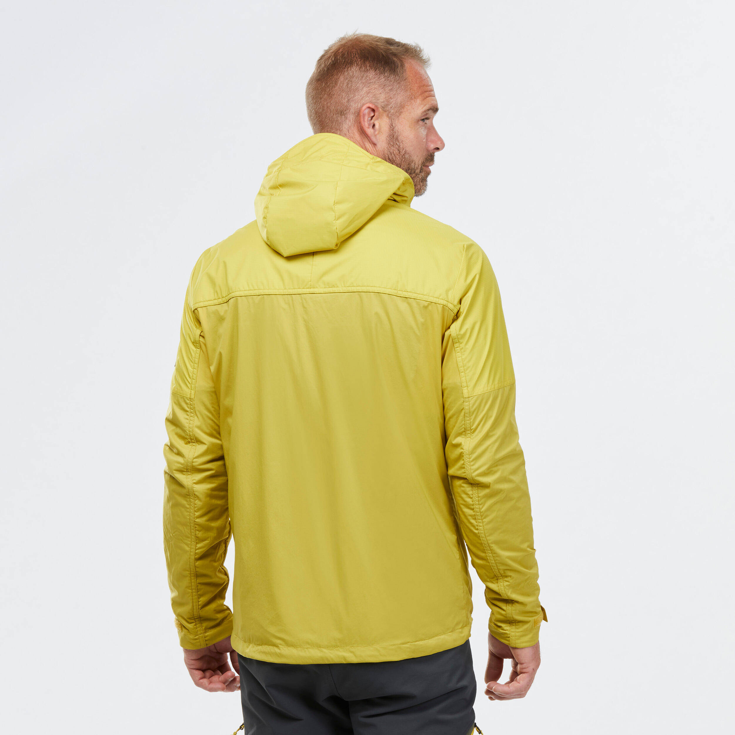 Men Trekking Softshell Windbreaker  - MT900 Yellow -  3