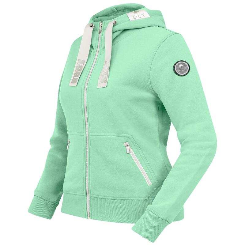 Hoody-Jacke, Sweatjacke Damen pastellgrün