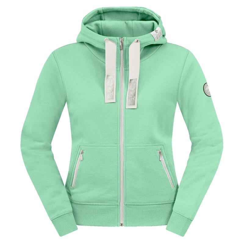 Hoody-Jacke, Sweatjacke Damen pastellgrün