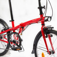 VELO PLIANT OXYLANE 120 ROUGE